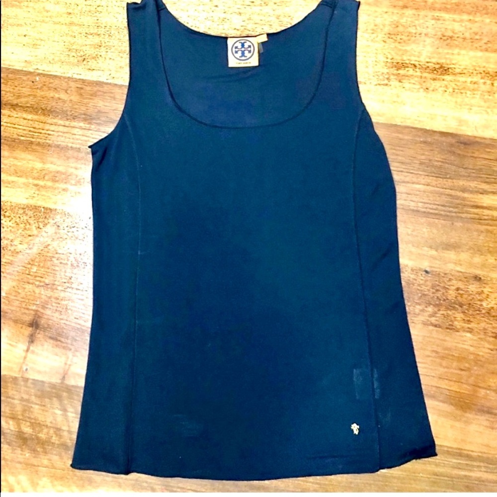 Tory Burch Navy Stretch Tank New